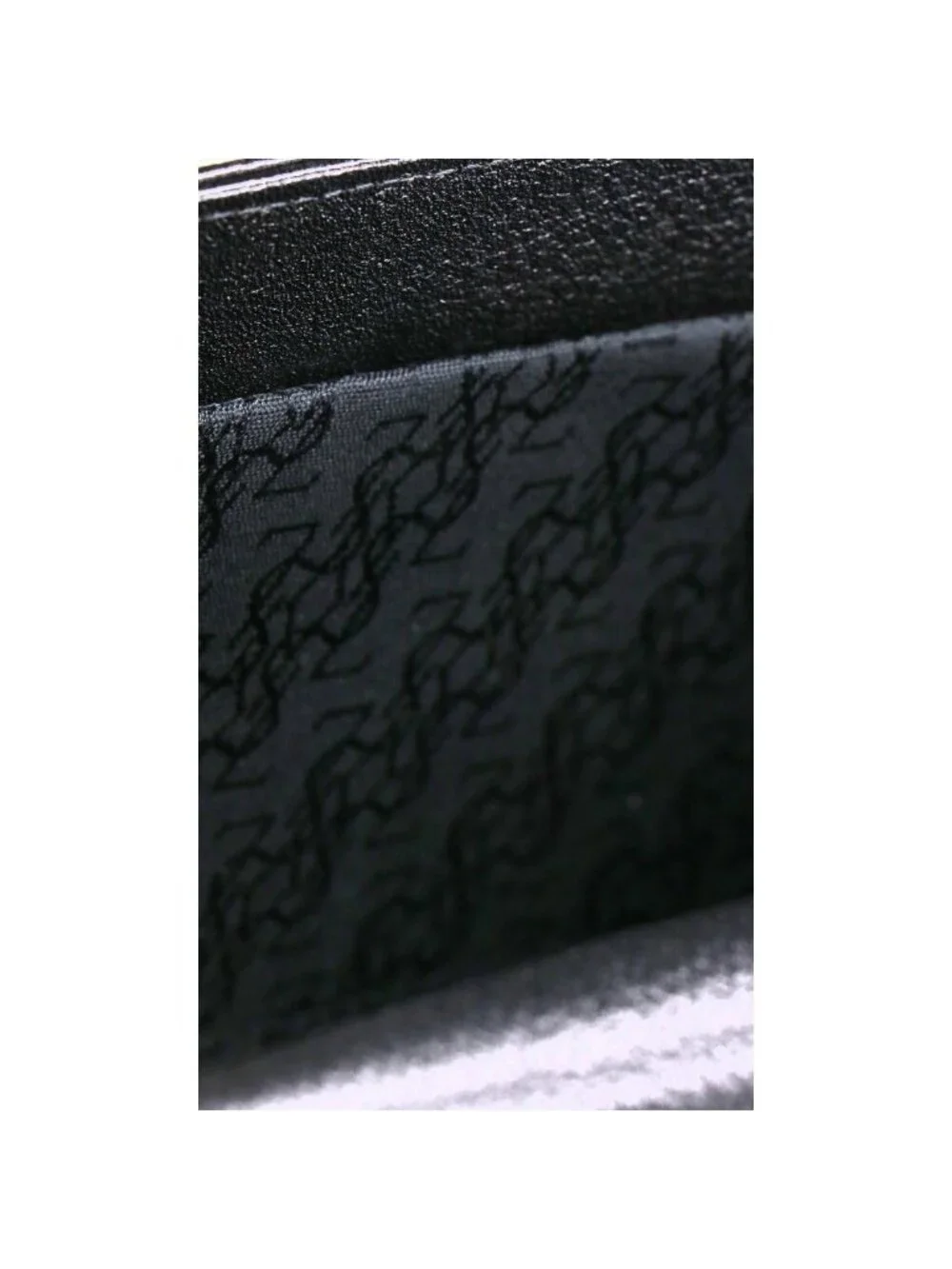 ★SOLD★ Saint Laurent Yves Vintage Logo Plate Leather Clutch - Picture 9 of 9
